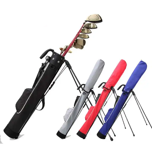 LOGO LOGO Lápiz de golf Cart Bag Stand Sac de Golf PU Sunday Carry Golf Bolse