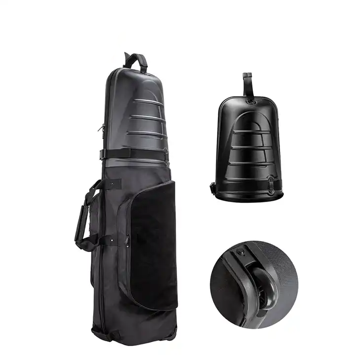 Bolso de cáscara dura al aire libre portátil portátil de golf cubierta de viajes de golf con ruedas