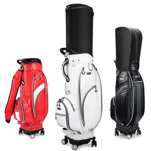 Bolsa de golf bolso de golf de cuero personalizado con rueda