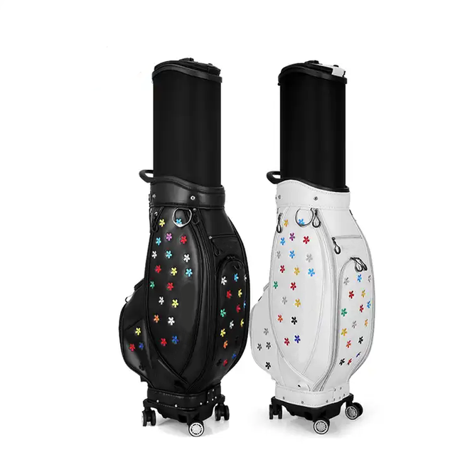 Bolsa de golf personalizada Bag White Golf Bag With Wheels