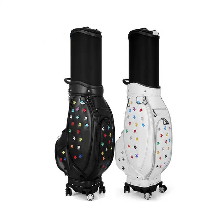 Bolsa de golf personalizada Bag White Golf Bag With Wheels
