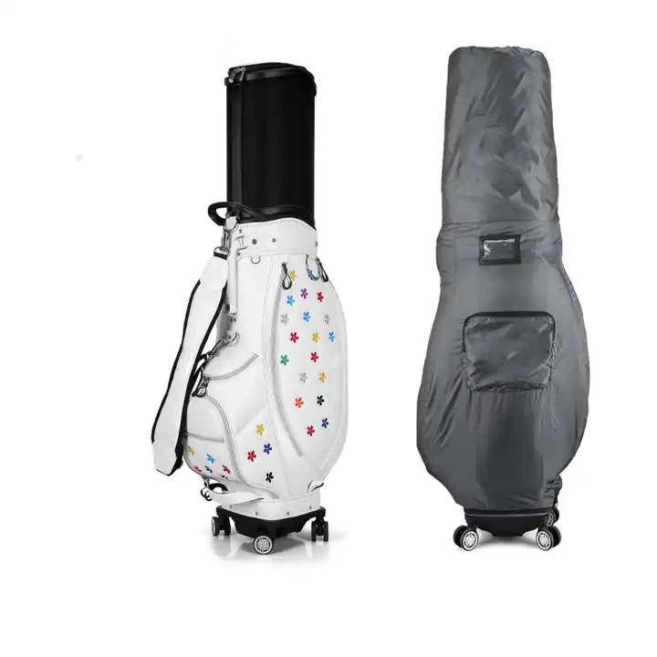 Bolsa de golf personalizada Bag White Golf Bag With Wheels