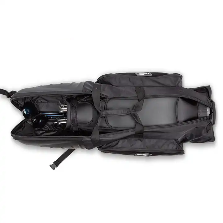 Bolso de cáscara dura al aire libre portátil portátil de golf cubierta de viajes de golf con ruedas